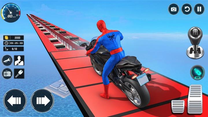 Superhero Bike Stunt Games GT スクリーンショット 1