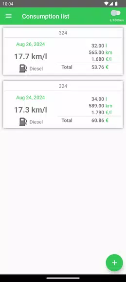 Fuel Consumption スクリーンショット 4