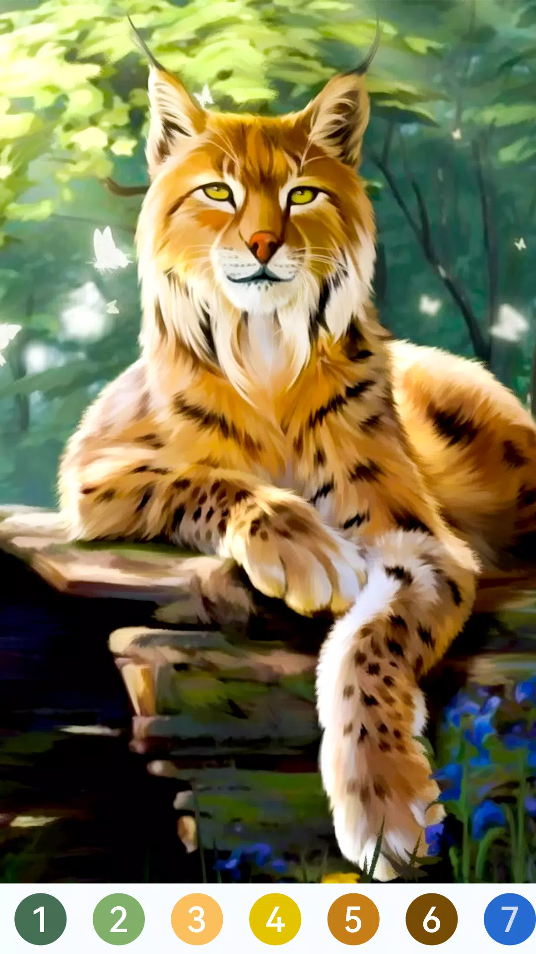 Animal Paint by Number Game Capture d'écran 2