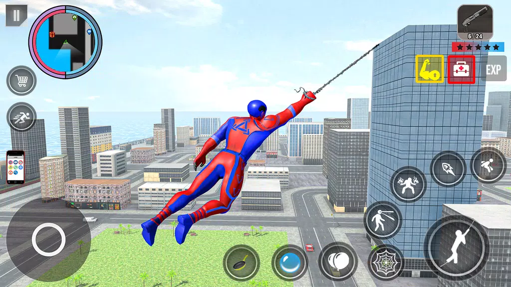 Spider Rope Action Game Скриншот 1