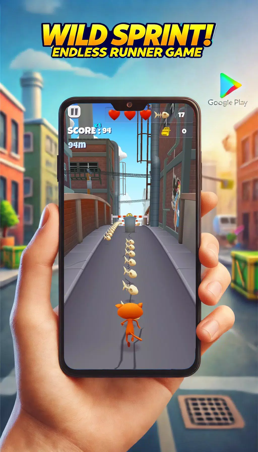 Wild Sprint: Endless Runner Ảnh chụp màn hình 1