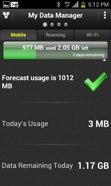 My Data Manager: Data Usage Screenshot 1