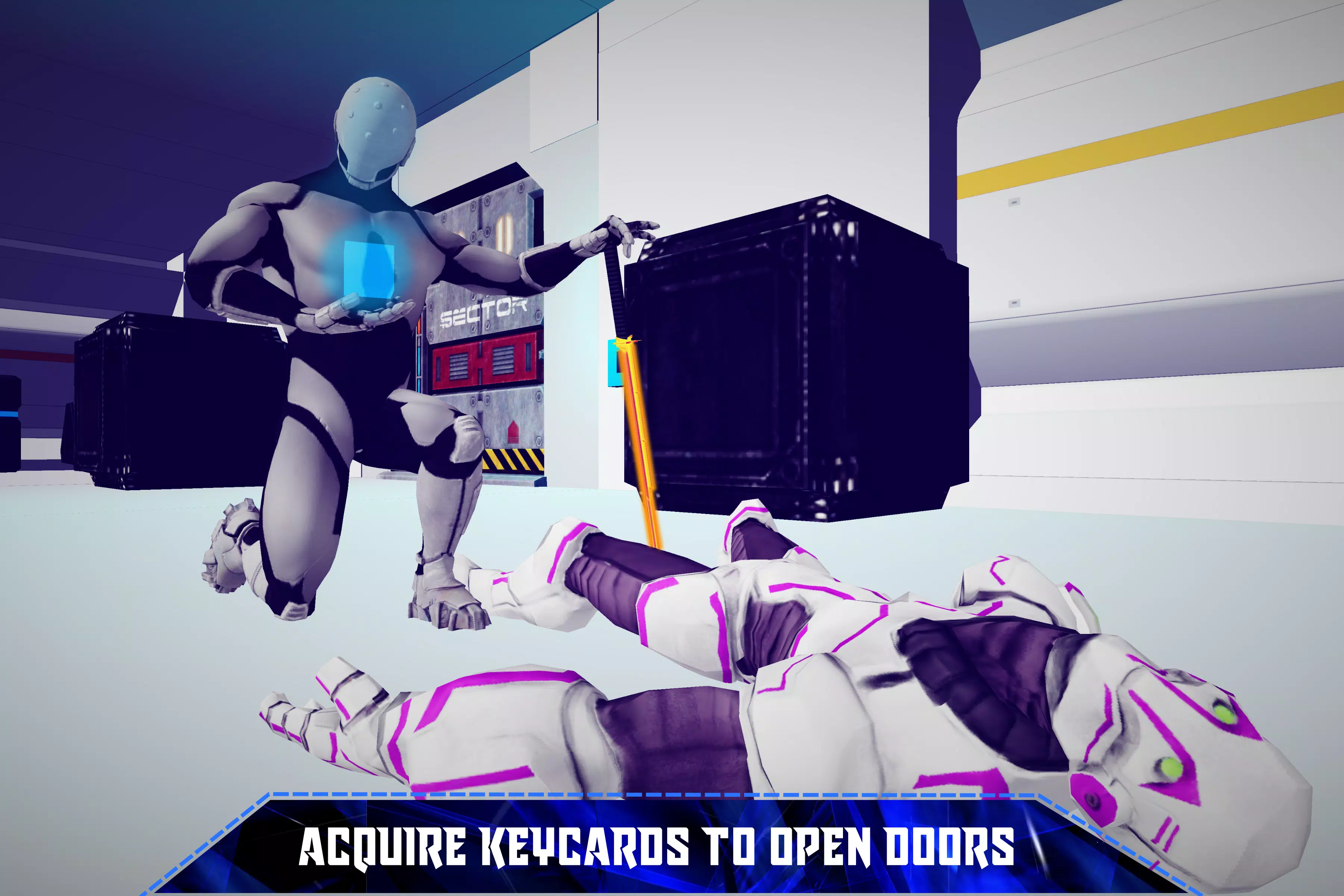 Escape Robot Facility: 3D Cosmic Galaxy Screenshot 4