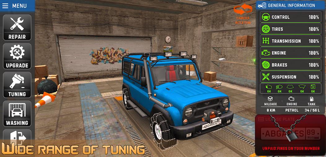 Russian Car Driver UAZ HUNTER Mod Captura de pantalla 3