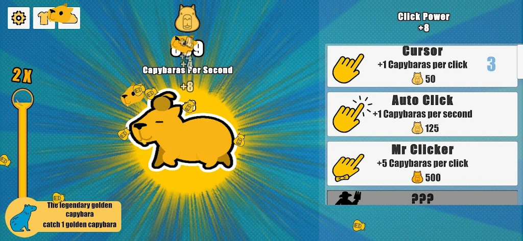 Capybara Clicker स्क्रीनशॉट 2