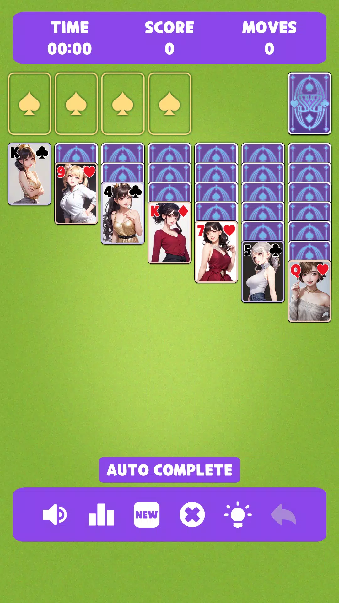 Sexy solitaire girls: ani card स्क्रीनशॉट 2