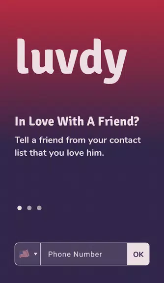 luvdy - Anonymous Dating Among Friends Capture d’écran 1