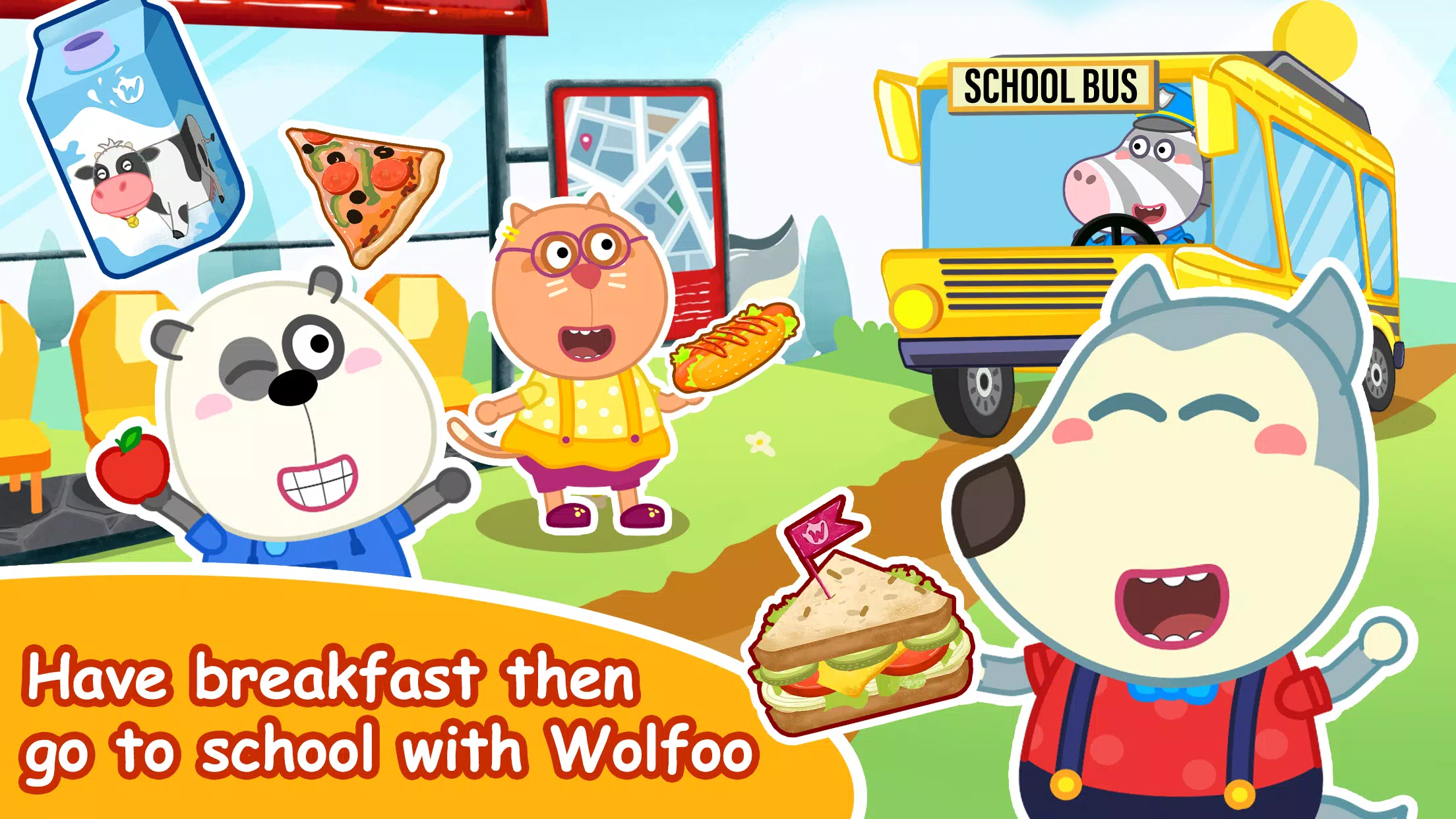 Wolfoo A Day At School স্ক্রিনশট 1