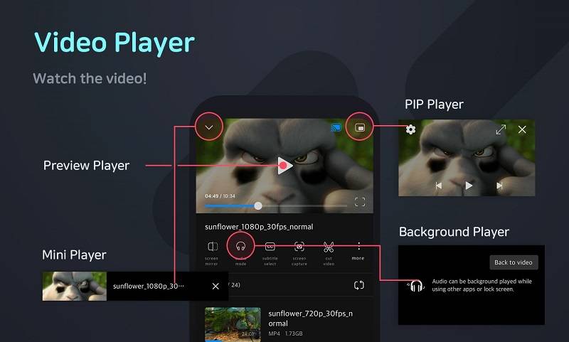 Schermata FX Player 3