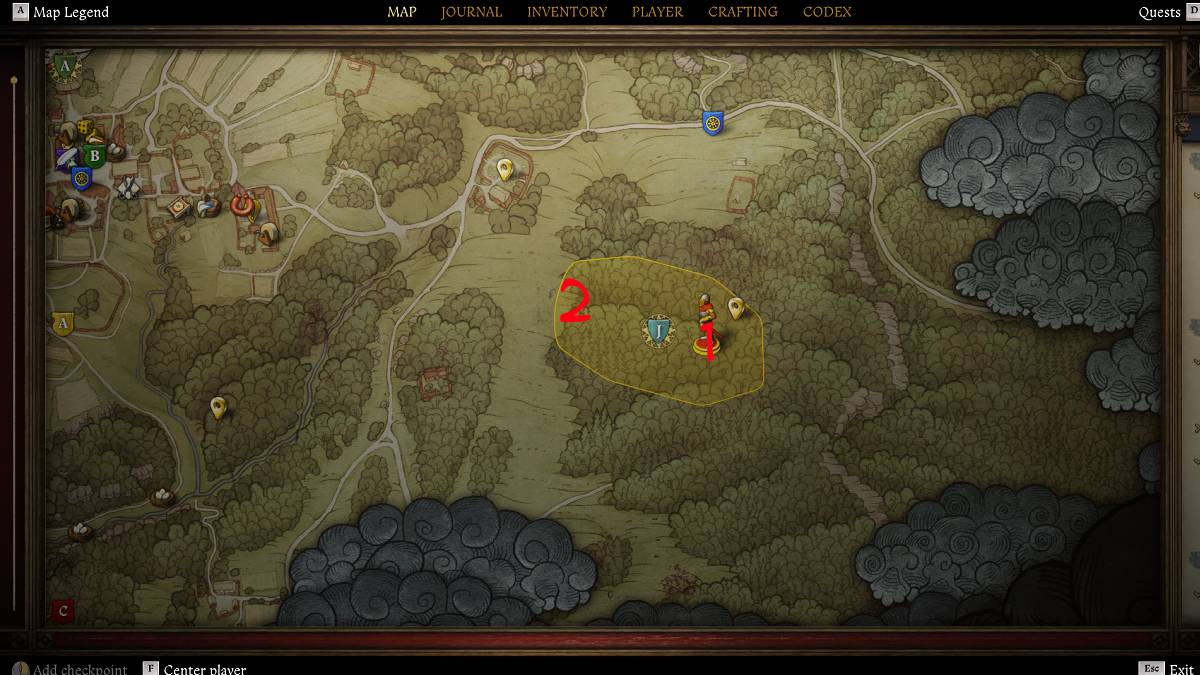 สถานที่ตั้งแคมป์ 3 ในราชอาณาจักรมาช่วย 2 Bird of Prey Quest