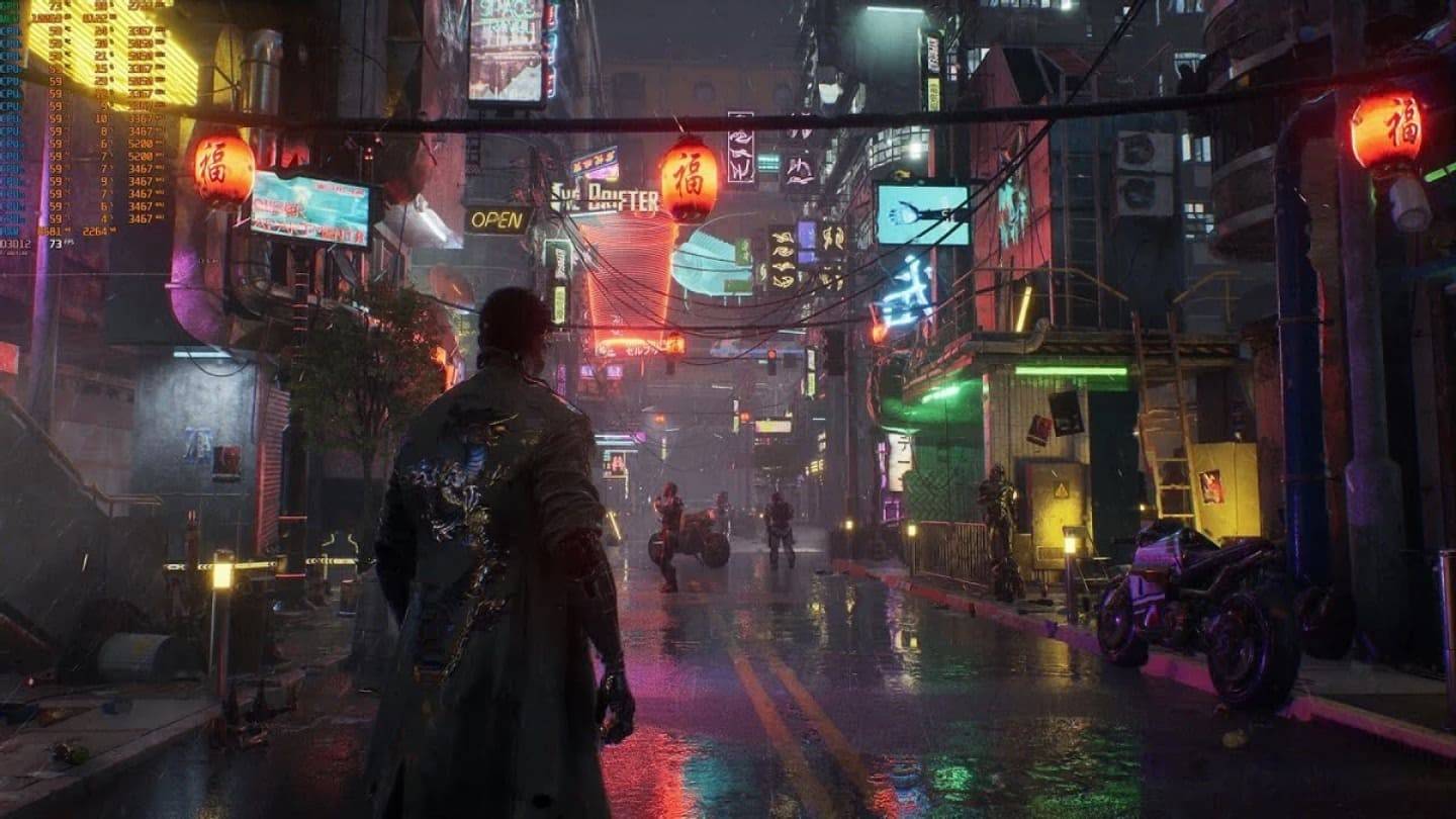 Unreal Engine 5.5 Tech Demo offre uno sguardo a una metropoli cyberpunk futuristica