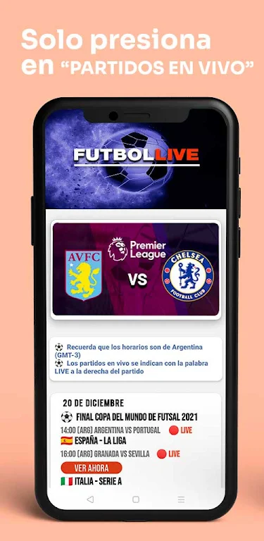 Futbol Live Captura de tela 4