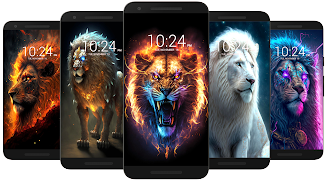 Lion Wallpaper HD Tangkapan skrin 2