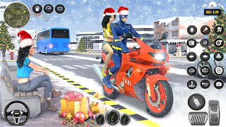 Superhero Bike Taxi: Bike Game スクリーンショット 4