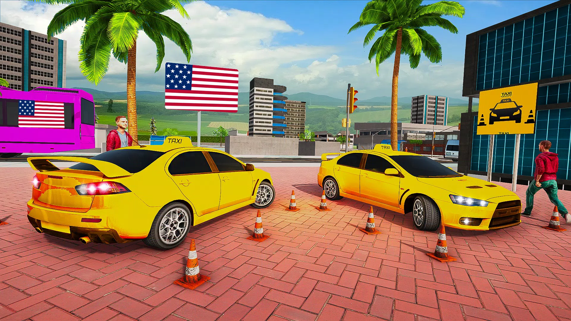 Taxi Car Driving : Taxi Sim 3D Screenshot 4