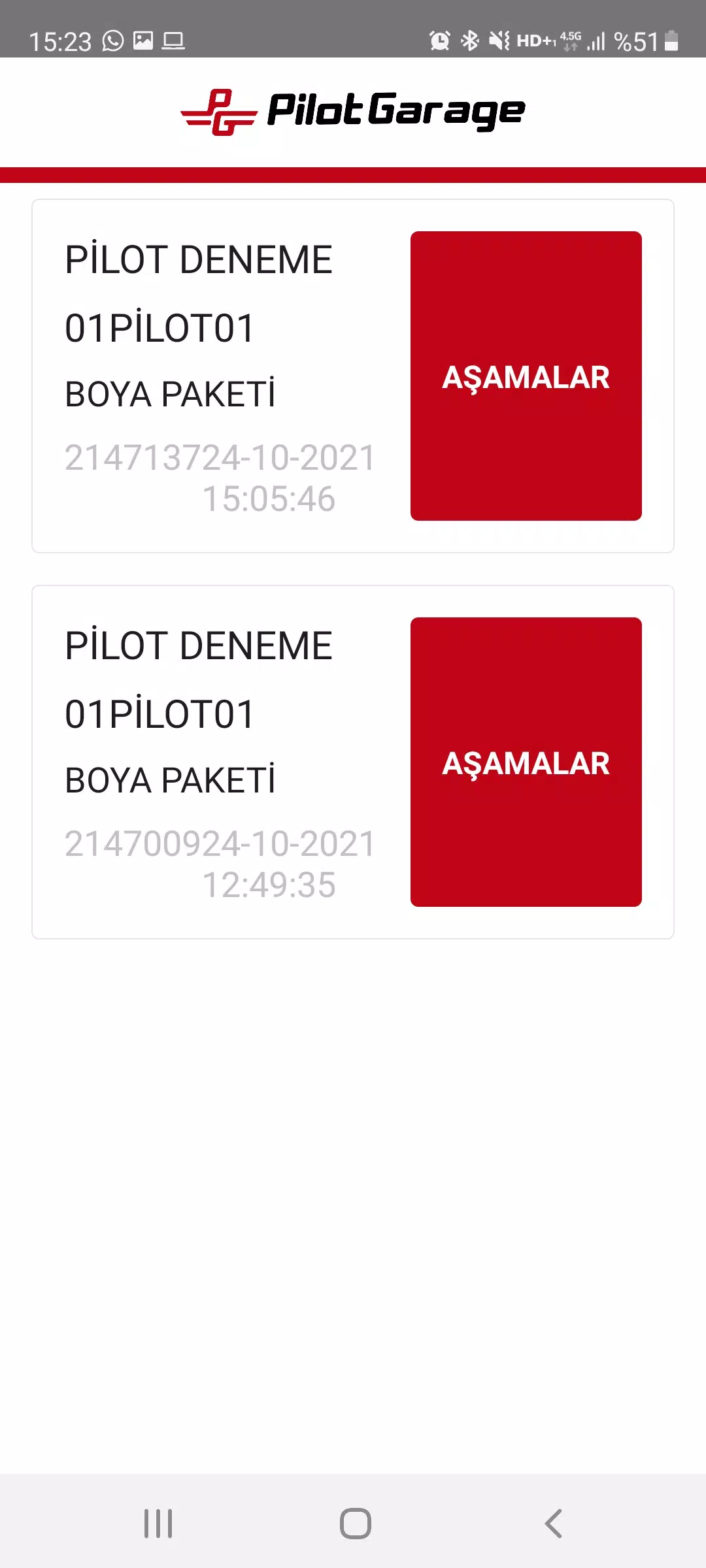 Pilotgarage Usta Uygulaması Screenshot 2
