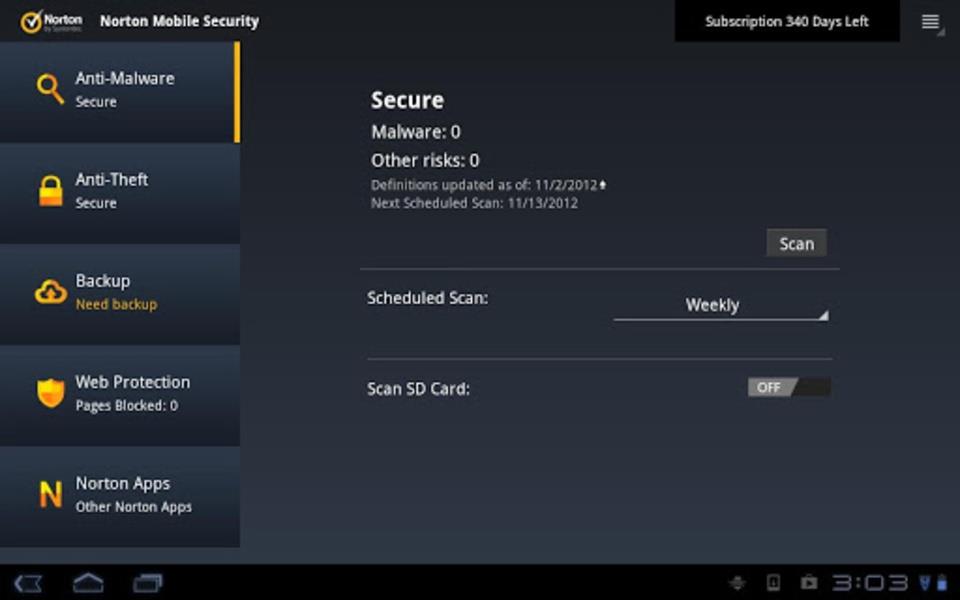 Norton Mobile Security Screenshot 3