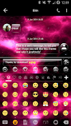 SMS Messages GlassNebula Theme ภาพหน้าจอ 4