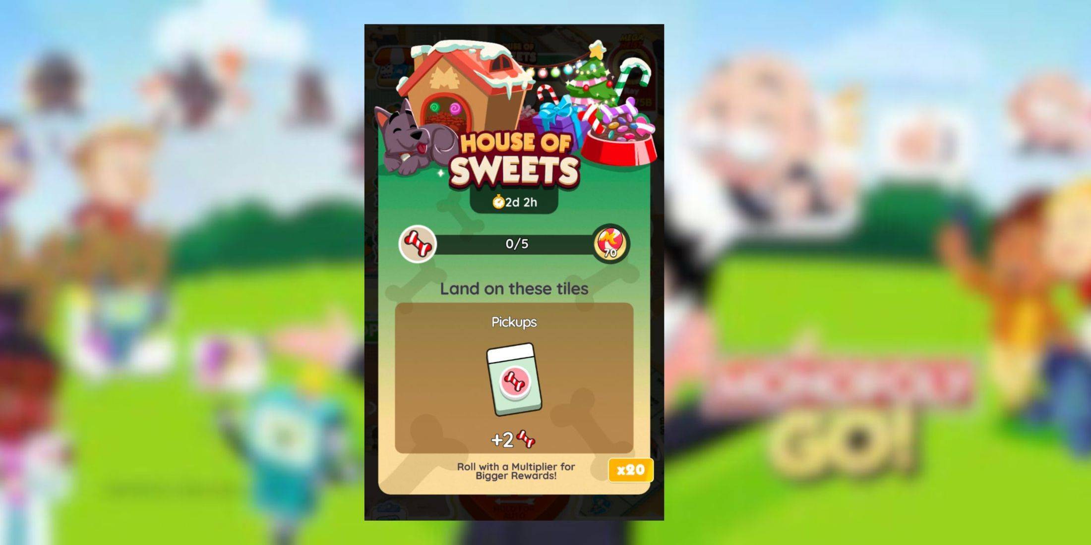 Monopoly GO : récompenses et jalons de House Of Sweets