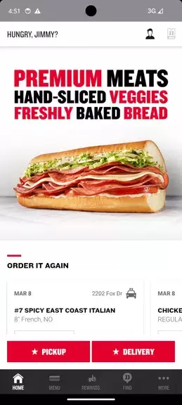 Jimmy John’s Sandwiches Ảnh chụp màn hình 1