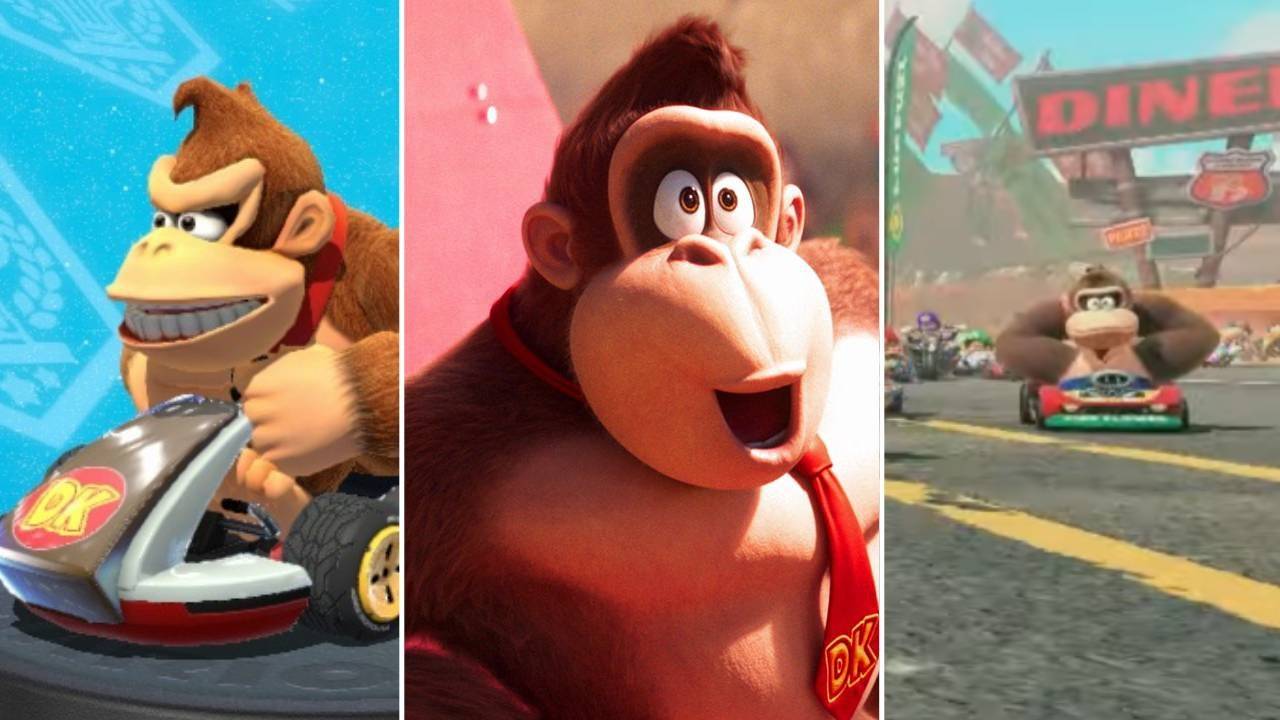 馬里奧·卡特（Mario Kart）的《動畫電影》（Mario Kart）中的驢孔（Donkey Kong）和馬里奧·卡特（Mario Kart）9（圖片來源：任天堂）