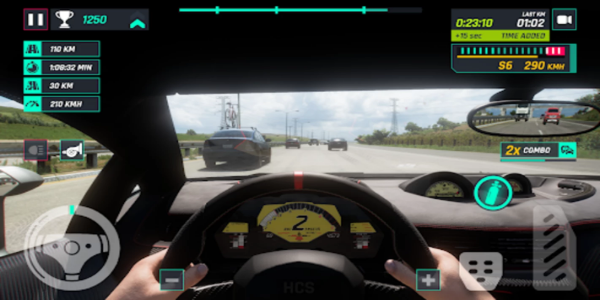 Highway Traffic Car Simulator Tangkapan skrin 2