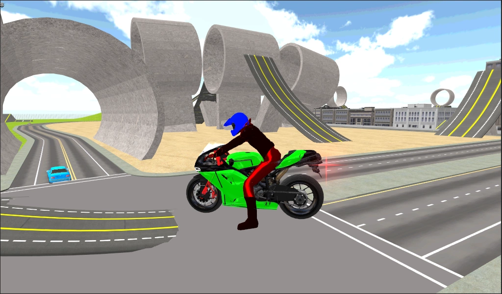 Motorbike Stunt Race 3D Screenshot 1