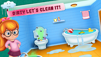 Little girl cleanup game ဖန်သားပြင်ဓာတ်ပုံ 1