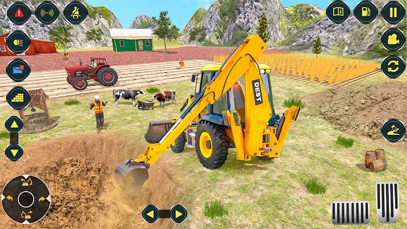 Village Excavator JCB Games Скриншот 2