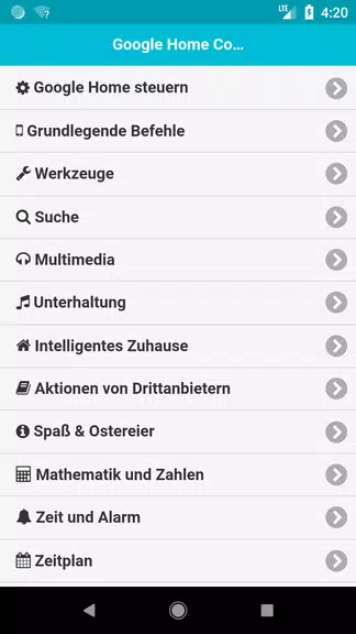 Befehle für Home Screenshot 1