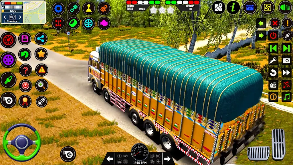 Offroad Cargo Truck Simulator Tangkapan skrin 4