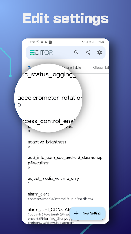 SetEdit: Settings Editor 스크린샷 4