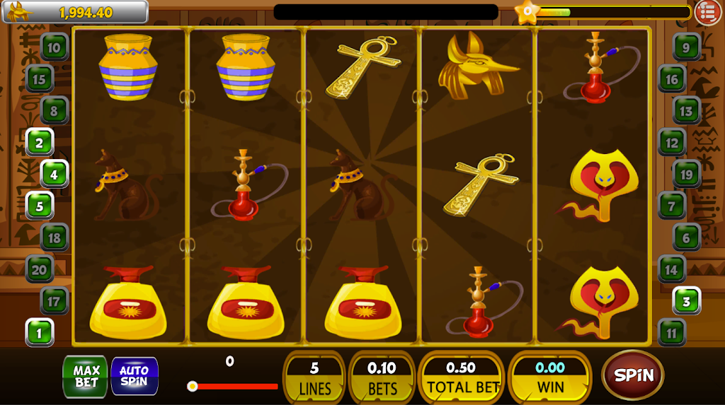 Classic Cleopatra Egypt Slot Machine ♛ Captura de pantalla 1