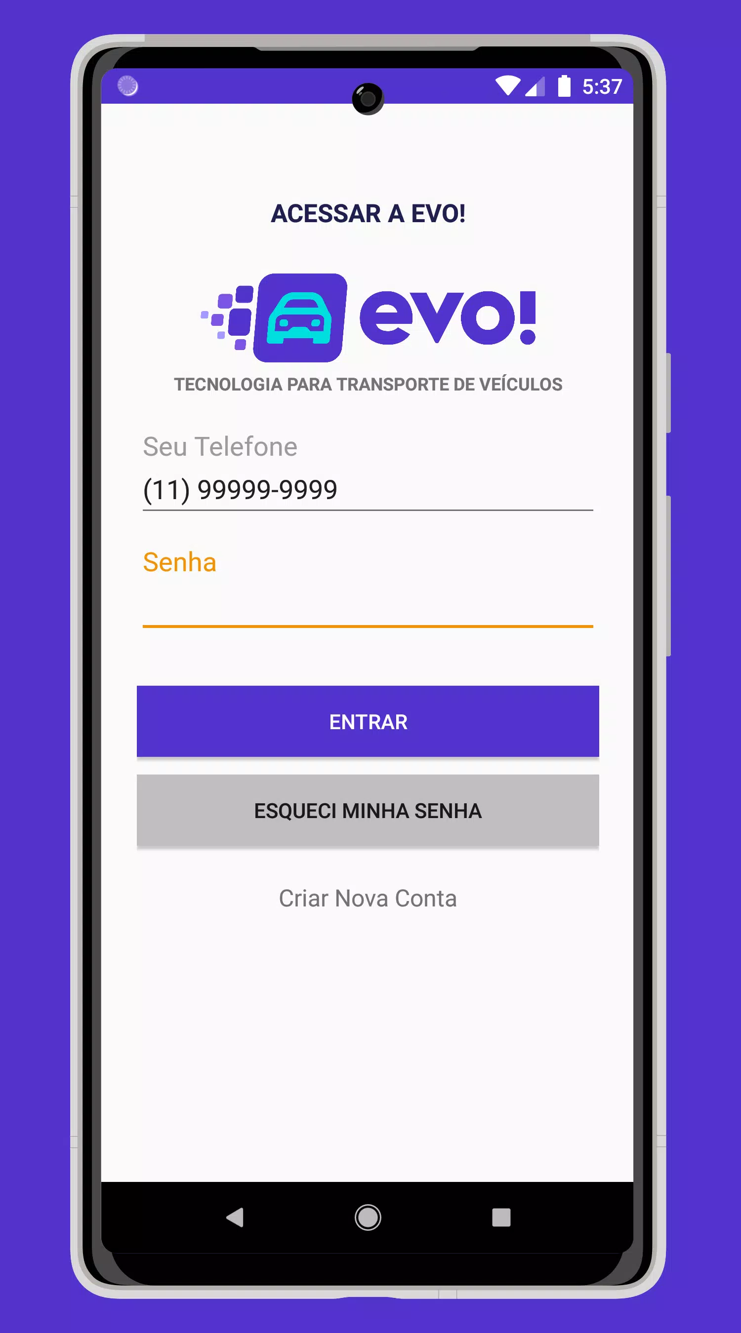 EVO! Transporte de Veículos 스크린샷 1