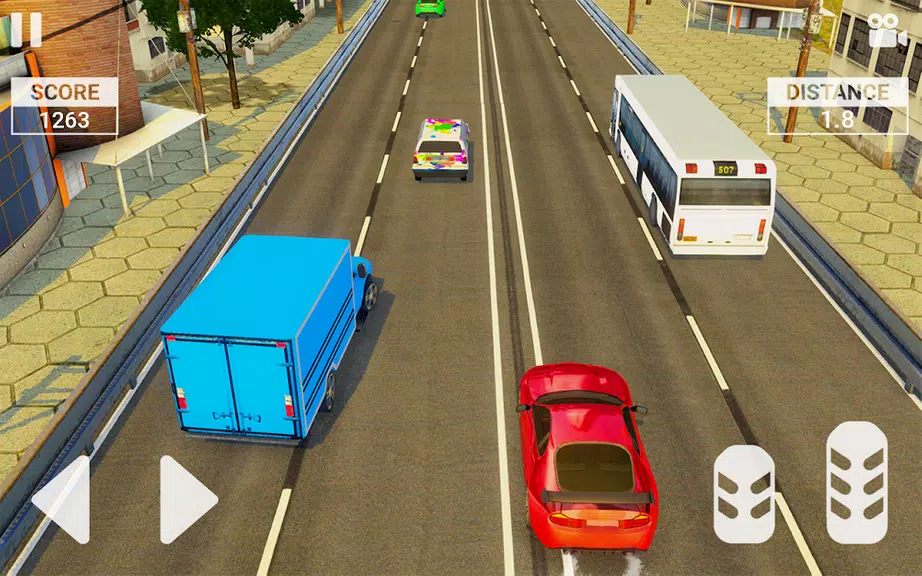 Real Highway Traffic Car Race Captura de tela 3