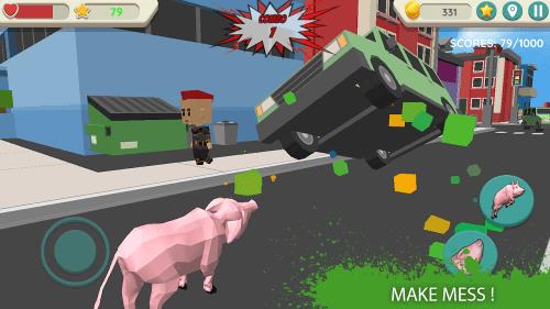 Crazy Pig Simulator Capture d’écran 1