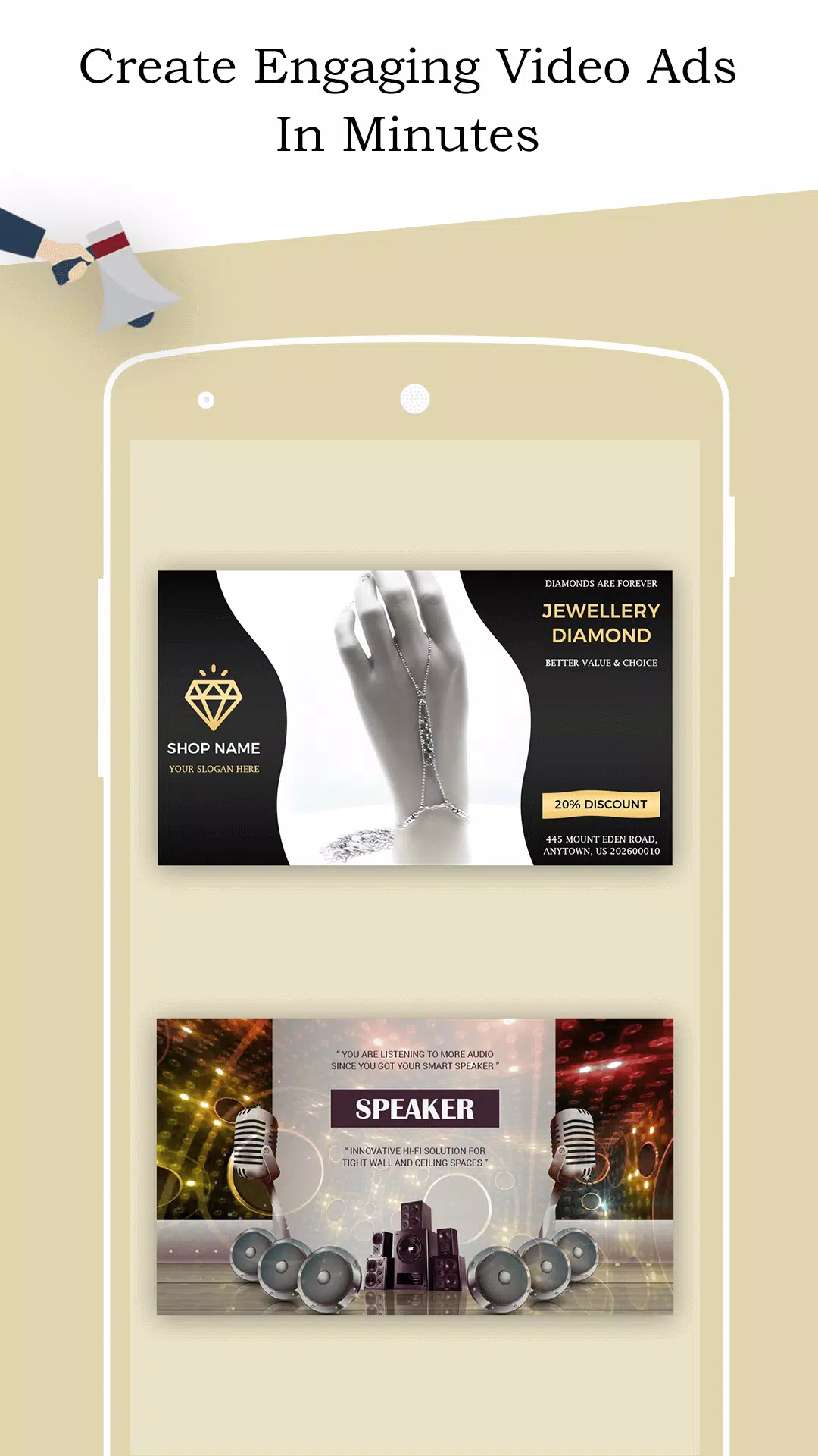 Video Ad Maker, Ad Creator Capture d’écran 1