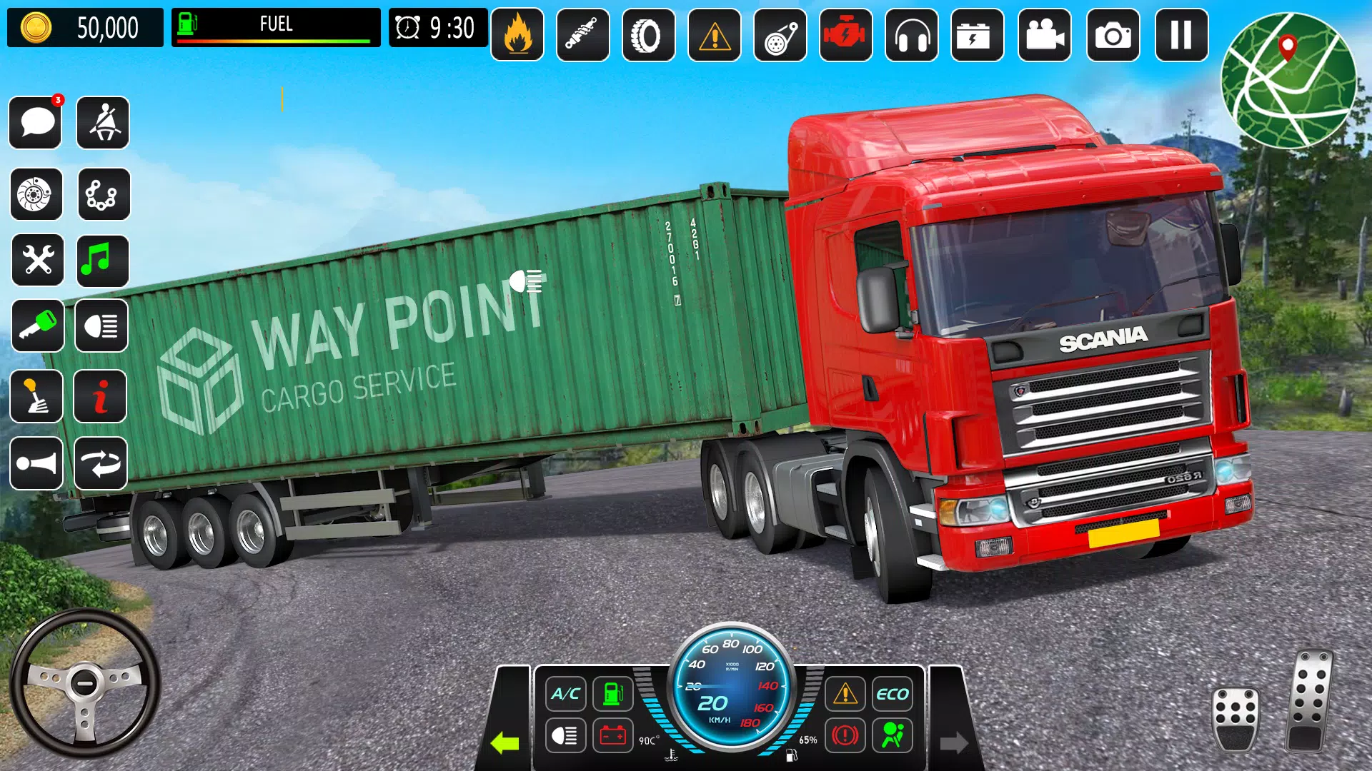 Mountain Truck Driving Games Скриншот 2