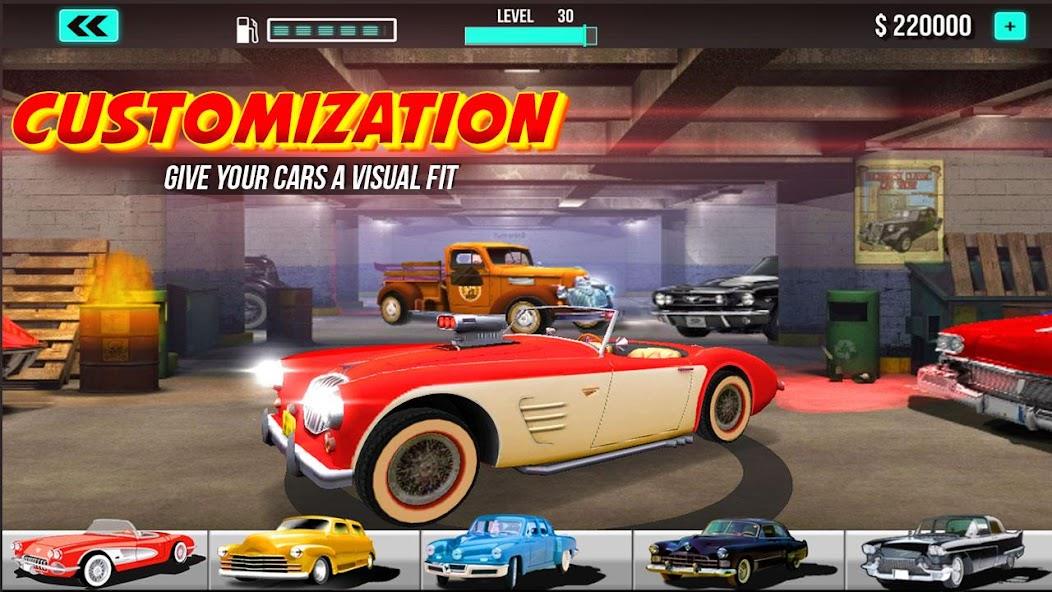 Classic Car Games Race America Mod ဖန်သားပြင်ဓာတ်ပုံ 4