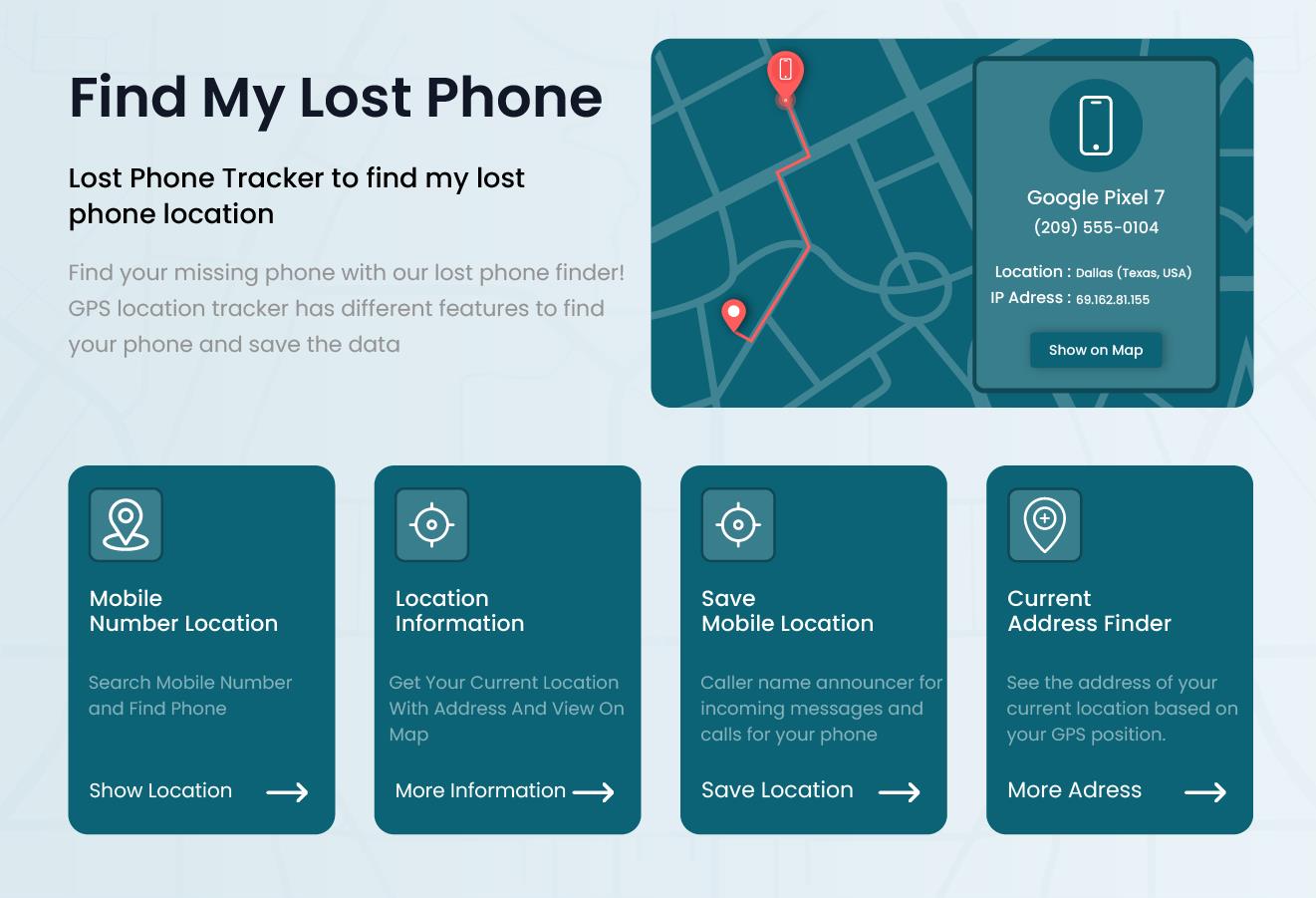 Find Lost Phone Ekran Görüntüsü 1