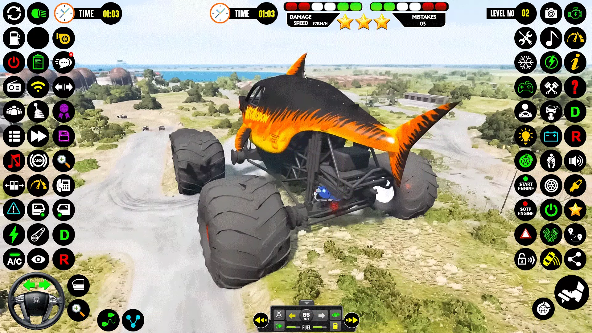 Monster Truck Racing: Truck 3D Tangkapan skrin 3