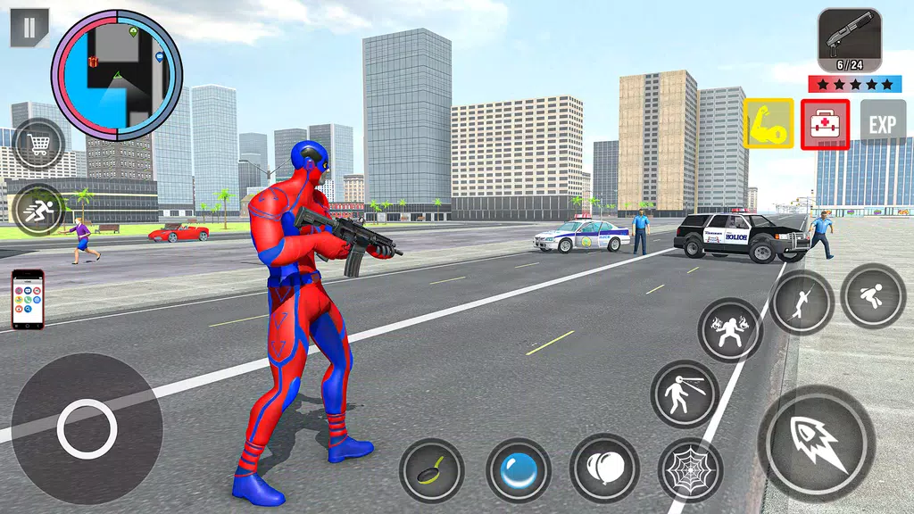 Spider Rope Action Game Скриншот 2