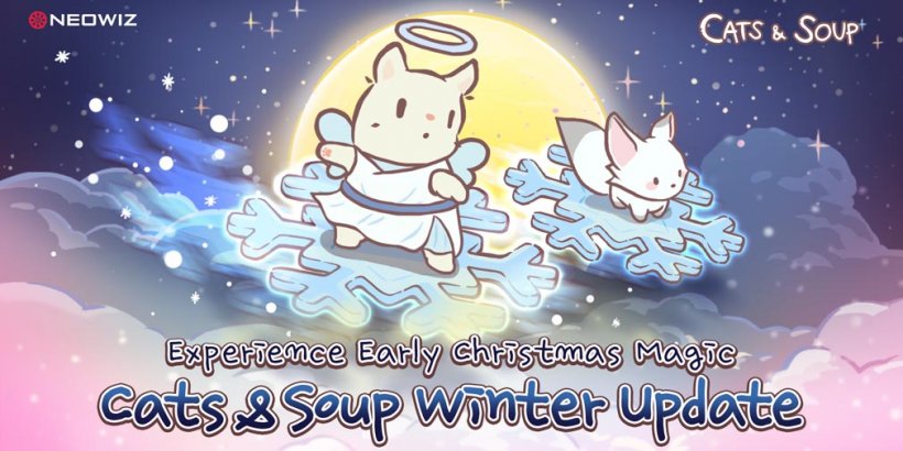 Cats & Soup 剛剛發布了粉色聖誕更新，新增了設施和貓科動物朋友