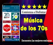 Music 70s Captura de pantalla 2