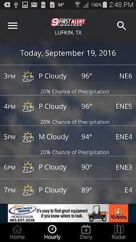 KTRE 9 First Alert Weather Ảnh chụp màn hình 2