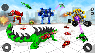 Animal Crocodile Robot Games Captura de tela 3