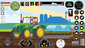Farm Tractors Dinosaurs Games Скриншот 2