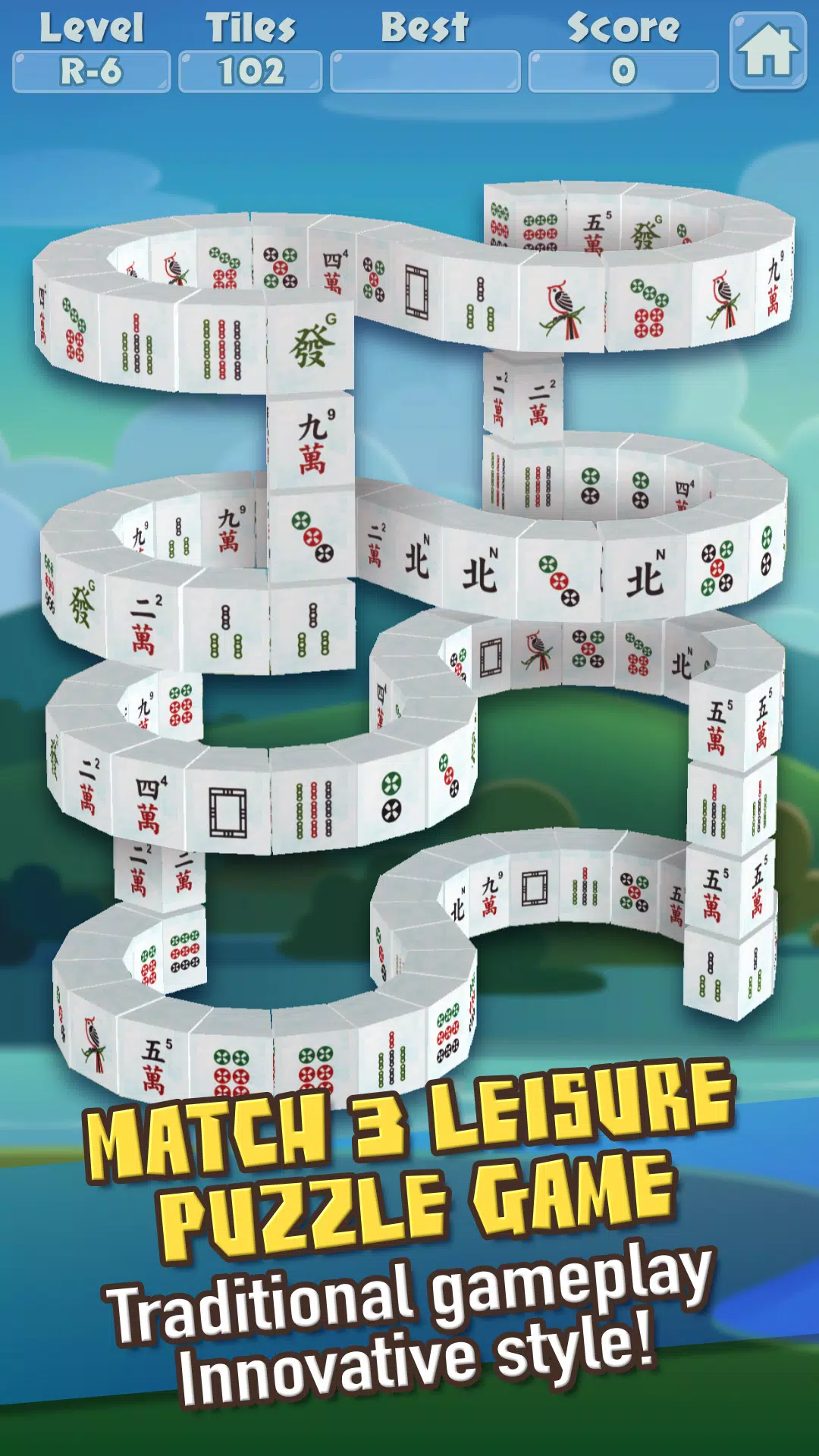 3D Mahjong Triple Tile Match Captura de pantalla 1