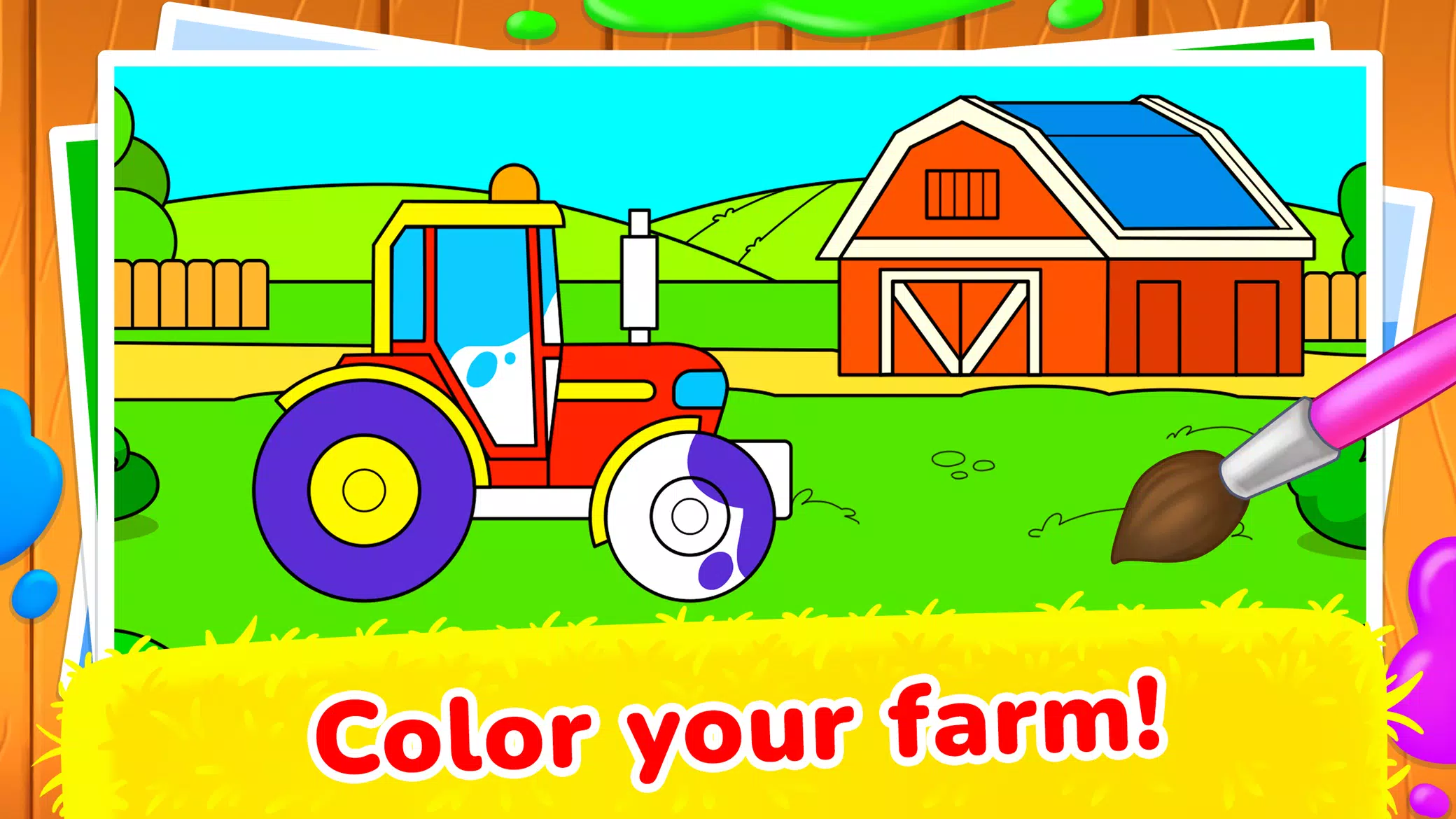 Animal game! Kids little farm! ဖန်သားပြင်ဓာတ်ပုံ 4