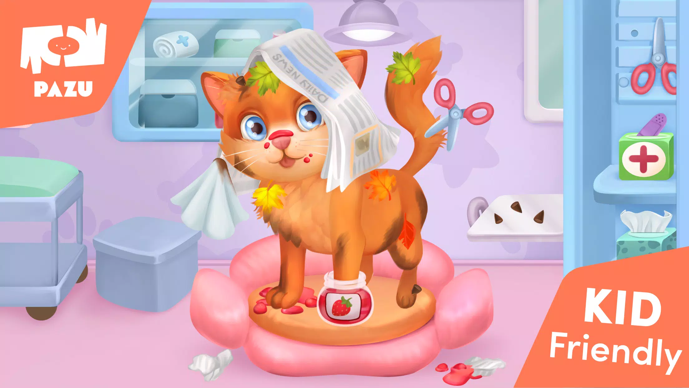 Cat game - Pet Care & Dress up স্ক্রিনশট 2